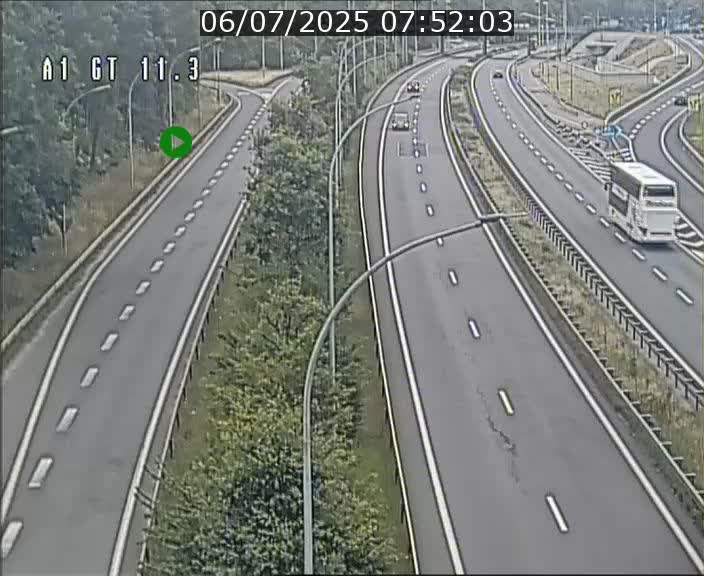 Traffic live webcam Luxembourg Senningerberg - A1 direction Allemagne - BK 11.3