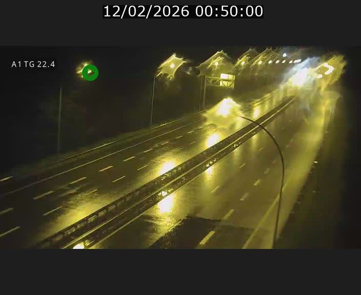Traffic live webcam Luxembourg Flaxweiler - A1 direction Luxembourg - BK 22.4
