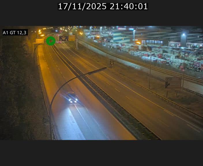 Traffic live webcam Luxembourg Senningerberg - A1 direction Allemagne - BK 12.3