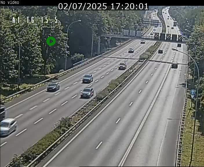 Traffic live webcam Luxembourg Munsbach - A1 direction Luxembourg - BK 15.5