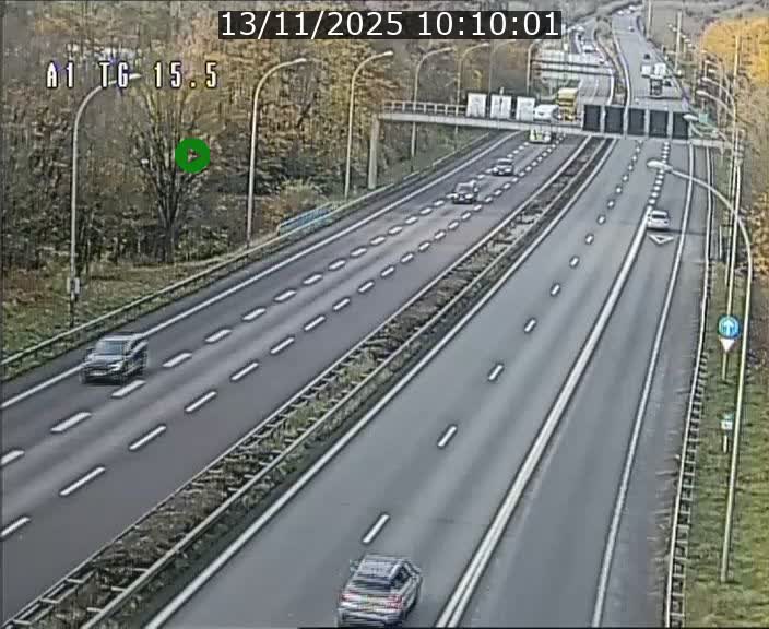 Traffic live webcam Luxembourg Munsbach - A1 direction Luxembourg - BK 15.5