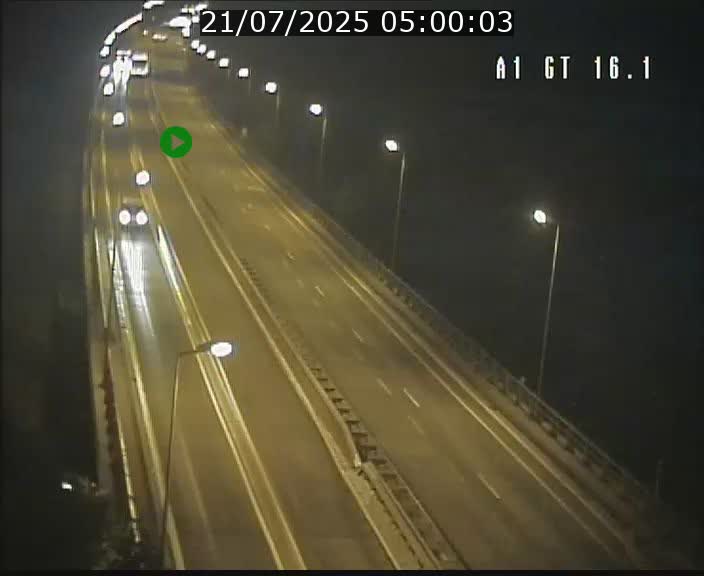 Traffic live webcam Luxembourg Niederanven - A1 direction Allemagne - BK 16.1