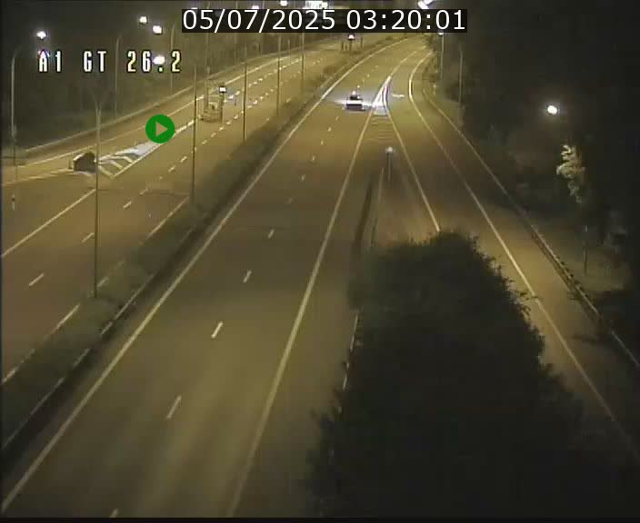Traffic live webcam Luxembourg Grevenmacher - A1 direction Allemagne - BK 26.2
