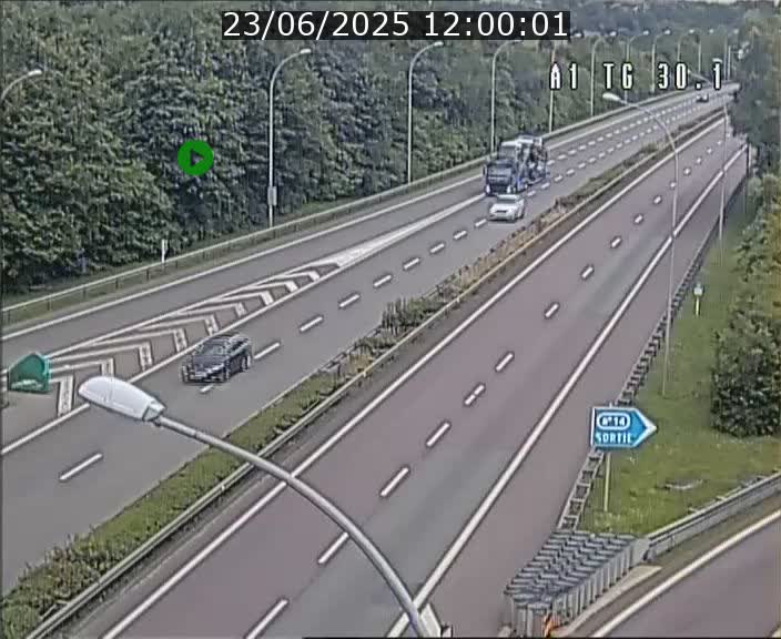 Traffic live webcam Luxembourg Grevenmacher - A1 direction Luxembourg - BK 30.1