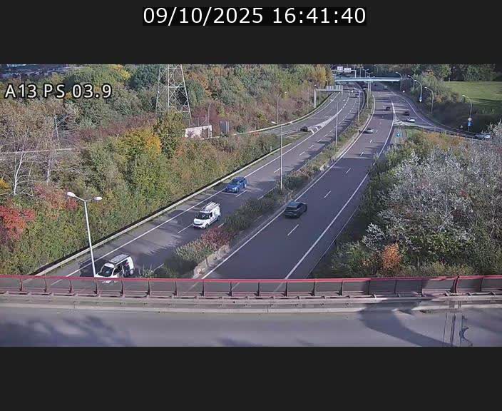 Traffic live webcam Luxembourg Differdange - A13 direction Esch-sur-Alzette - BK 3.9