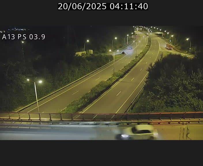 Traffic live webcam Luxembourg Differdange - A13 direction Esch-sur-Alzette - BK 3.9