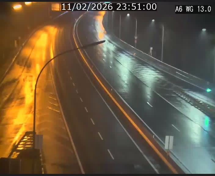 Traffic live webcam Luxembourg Mamer - A6 - BK 13 - direction Luxembourg/France/Allemagne