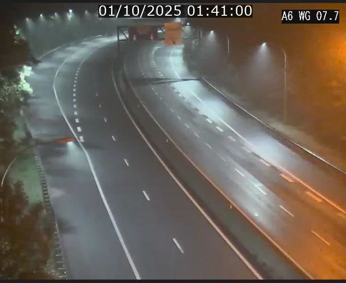 Traffic live webcam Luxembourg - Bridel - A6 - BK 7.7 - direction Belgique