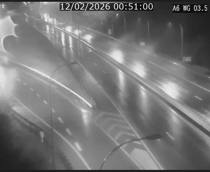 Traffic live webcam Luxembourg - Croix de Cessange - A6 - BK 3.5 - direction France/Allemagne