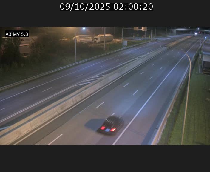 Webcam à l'Aire de Berchem au Luxembourg sur l'A3. Vue orientée vers la France