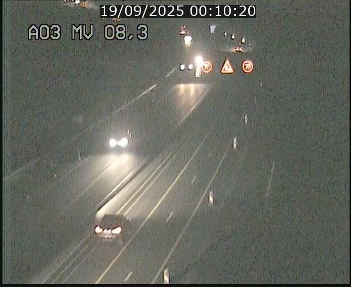 Webcam Autoroute après la Croix de Bettembourg en direction de Luxembourg sur l'A3