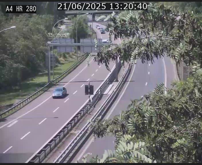 Webcam traffic A4 Luxembourg - BK 0.2 - P+R Bouillon (direction Luxembourg)