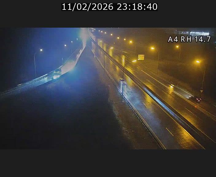 Traffic live webcam Luxembourg Jonction Lankelz - A4 - BK 14.7 - direction Luxembourg