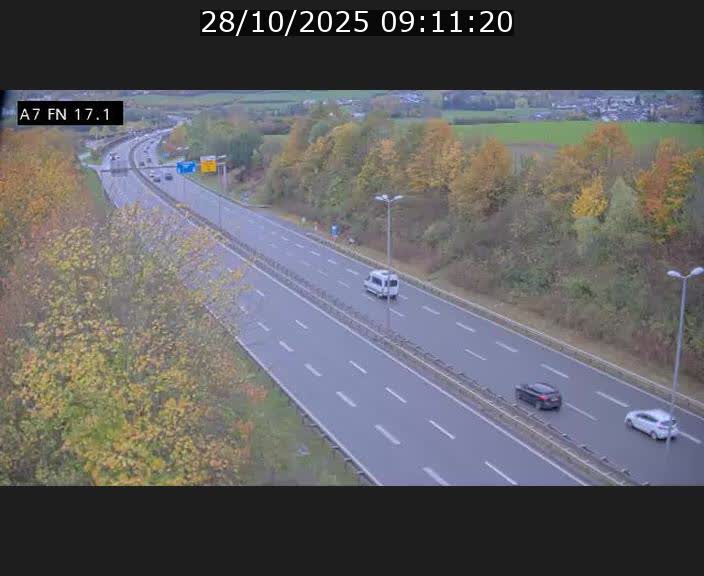Caméra trafic Luxembourg - A7, Merscherbierg direction Mersch