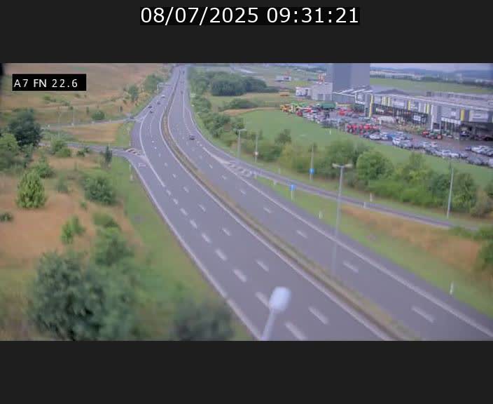 Caméra trafic Luxembourg - A7, Colmar-berg direction Mersch