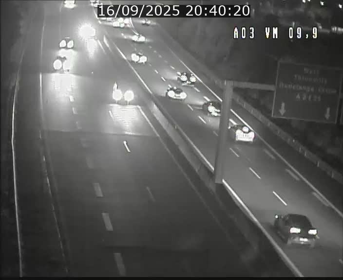 Webcam Autoroute à la Croix de Bettembourg - A3 - BK 9.9 - direction France