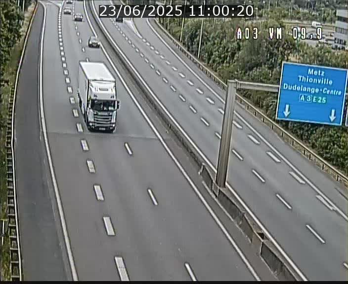 Webcam Autoroute à la Croix de Bettembourg - A3 - BK 9.9 - direction France