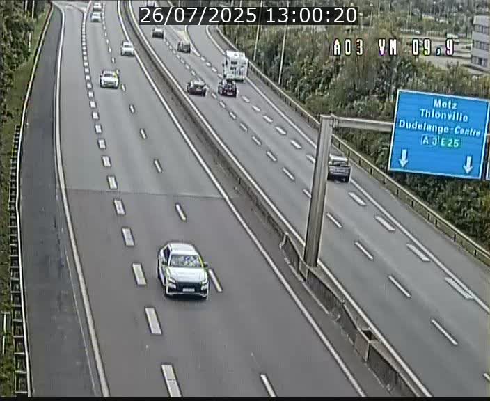 Webcam Autoroute à la Croix de Bettembourg - A3 - BK 9.9 - direction France