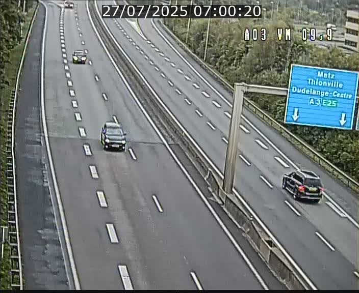 Webcam Autoroute à la Croix de Bettembourg - A3 - BK 9.9 - direction France