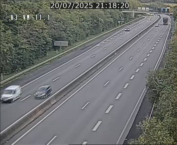 Webcam à la frontière franco-luxembourgeoise, avant la Croix de Bettembourg - BK 11.1 - direction Luxembourg-ville