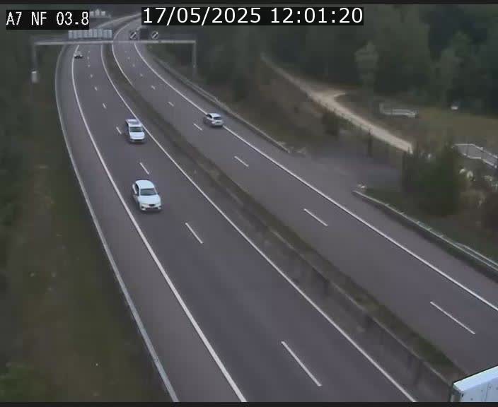 Webcam autoroute A7 au Luxembourg à la sortie du Tunnel Stafelter vers le Nord