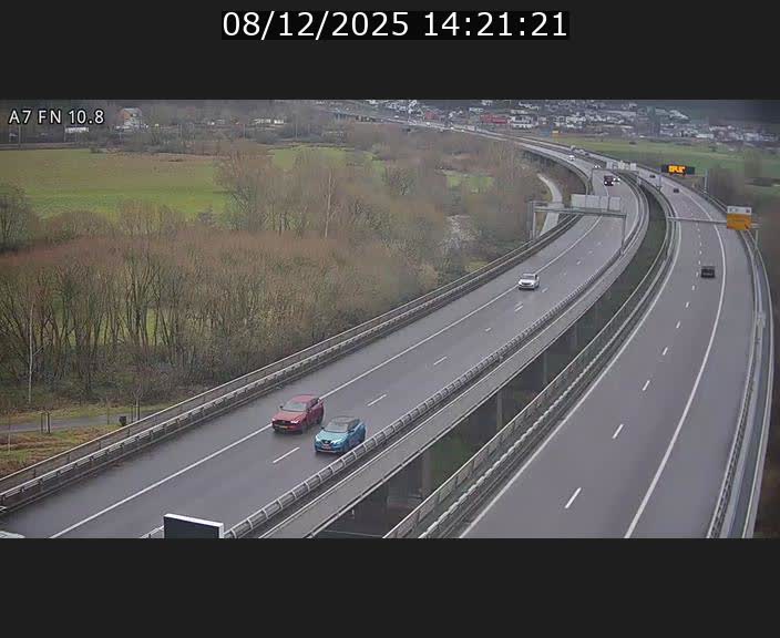 Caméra trafic Luxembourg - A7, Tunnel Gousselerbierg, sortie sud, direction rond-point Lorentzweiler (BK 10.8)