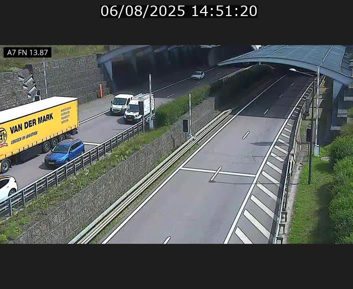 Caméra trafic Luxembourg - A7, Tunnel Gousselerbierg, entrée nord, direction Lorentzweiler