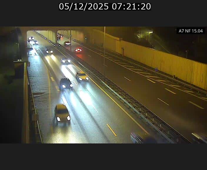 Caméra trafic Luxembourg - A7, Tunnel Mersch, entrée sud, direction Ettelbruck