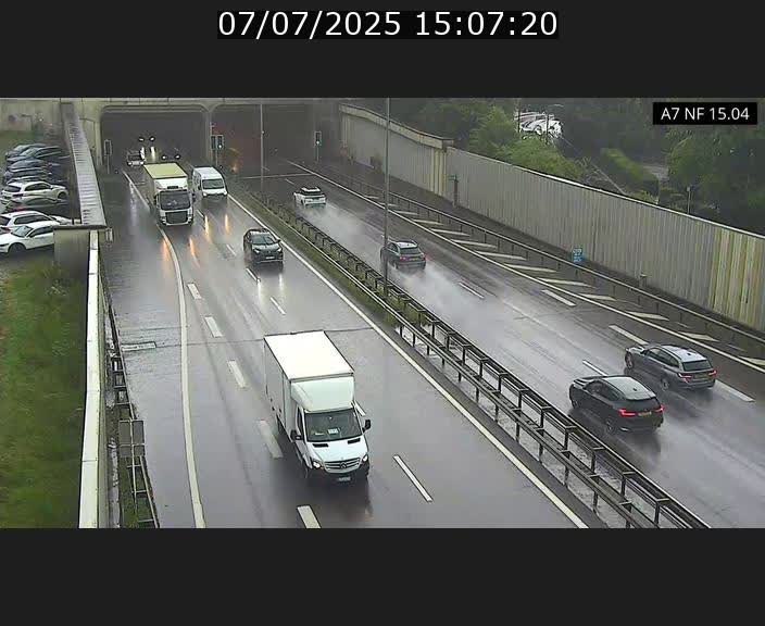 Caméra trafic Luxembourg - A7, Tunnel Mersch, entrée sud, direction Ettelbruck