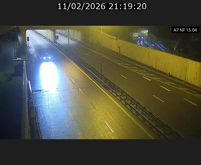 Caméra trafic Luxembourg - A7, Tunnel Mersch, entrée sud, direction Ettelbruck