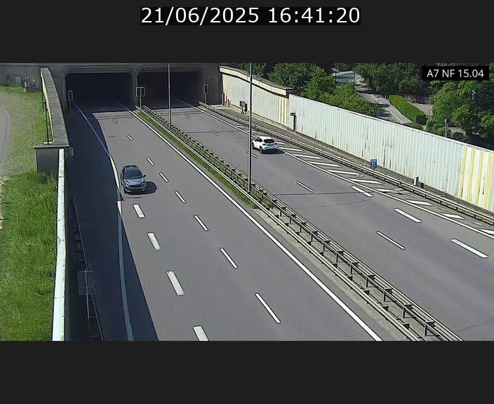 Caméra trafic Luxembourg - A7, Tunnel Mersch, entrée sud, direction Ettelbruck