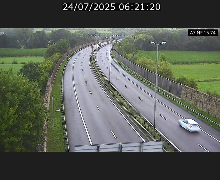 Caméra trafic Luxembourg - A7, Tunnel Mersch, entrée nord, direction Lorentzweiler