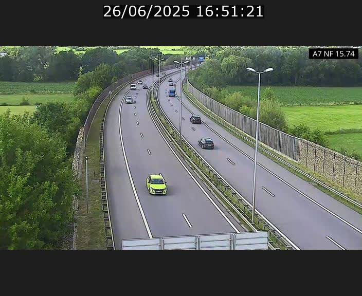 Caméra trafic Luxembourg - A7, Tunnel Mersch, entrée nord, direction Lorentzweiler