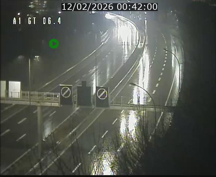 Traffic live webcam Luxembourg Hamm - A1 direction Sandweiler - BK 6.4
