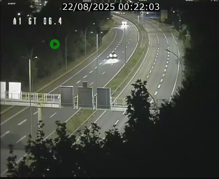 Traffic live webcam Luxembourg Hamm - A1 direction Sandweiler - BK 6.4