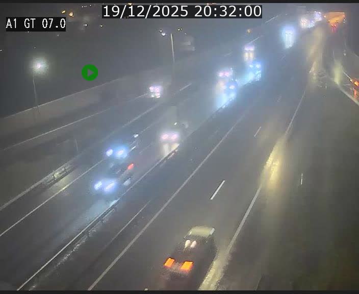 Traffic live webcam Luxembourg Cents - A1 direction Kirchberg - BK 7
