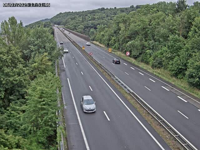 Caméra autoroute France - A30, Hayange direction Metz