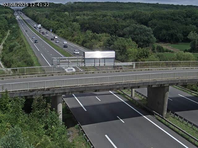 Caméra autoroute France - A31, Zoufftgen direction Luxembourg-ville, à la frontière entre la France et le Luxembourg