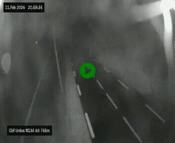 Webcam dans les Pyrénées Atlantique au niveau du col d'Urdos et du fort du Pourtalet sur la N134, en direction du Col et du tunnel du Somport, à 765 mètres d'altitude