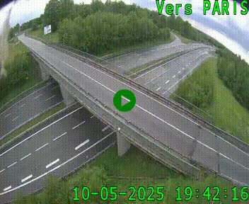 Clone of Caméra routière sur l'autoroute A20 au nord de Limoges, à la jonction avec la N520. Vue orientée vers Paris