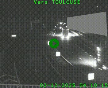 Caméra routière sur l'autoroute A20 à Noailles, en périphérie de Brive-la-Gaillarde. Vue orientée vers Toulouse