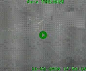 Caméra routière sur l'autoroute A20 à Noailles, en périphérie de Brive-la-Gaillarde. Vue orientée vers Toulouse