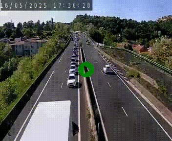 Caméra autoroute A75 à hauteur de Coudes, en direction de Clermont-Ferrand