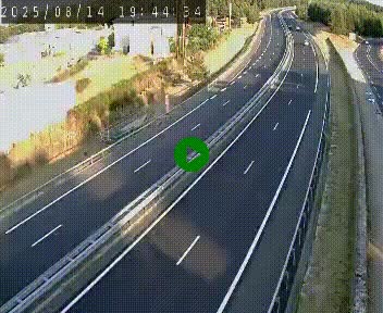 Caméra autoroute A75 à hauteur du col du rocher blanc en direction de Montpellier