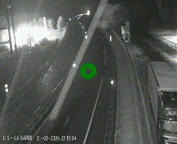 Caméra autoroute A75 à hauteur du col du rocher blanc en direction de Montpellier