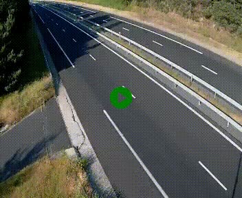 Caméra autoroute A75 à hauteur du col des Issartets en direction de Montpellier