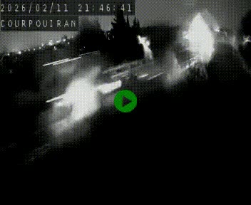 Caméra routière France - N109, Courpouiran - La plaine, en direction de Clermont l'Hérault, à la sortie de Montpellier