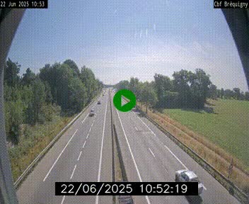 Webcam sur le périphérique de Rennes (N136) à hauteur du quartier Bréquigny, au sud de la ville