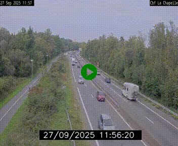 Webcam sur le périphérique de Nantes (N844) à hauteur de Porte de la Chapelle, au nord de la ville
