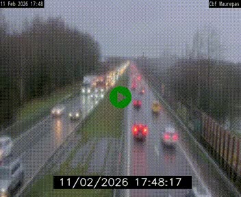 Webcam sur le périphérique de Rennes (N136) à hauteur de Maurepas, au nord de la ville
